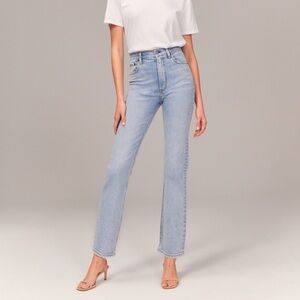 Abercrombie Ultra High Rise Ankle Straight Jeans